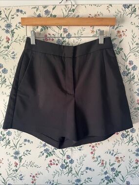 High Waist Black Women's Tailored Shorts by French Connection